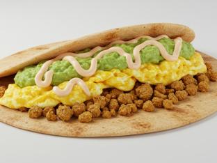 Dairy-Free Cali Breakfast Flatbread with Plant-Based Protein Dairy-Free Cali Breakfast Flatbread with Plant-Based Protein