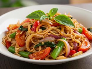 Drunken Noodles with Vegetables Drunken Noodles with Vegetables