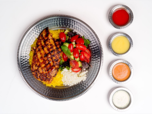 Grilled Chicken Breast, Rice & Side Salad Grilled Chicken Breast, Rice & Side Salad