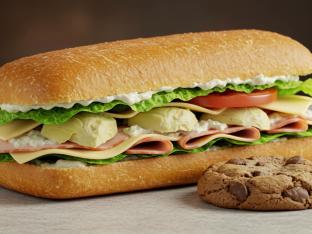 Backstabber Sandwich with Dutch Crunch With Chocolate Chip Cookie