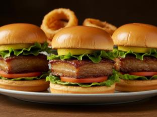 Big 3 Sliders with Onion Rings