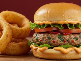 Thai Cobb Sliders with Onion Rings