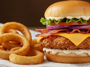 Club Level Sliders with Onion Rings