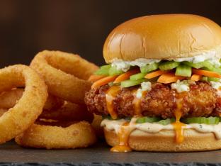 Screwball Sliders with Onion Rings