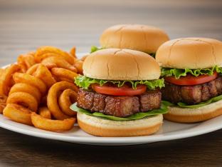 Big 3 Sliders with Curly Fries