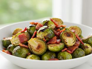 Roasted Brussels Sprouts & Bacon Roasted Brussels Sprouts & Bacon