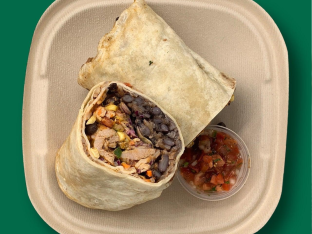 Mission Style Chicken Tinga Burrito