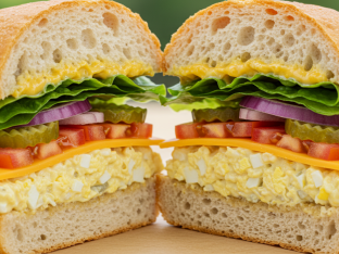 House Made Egg Salad Sandwich with Yukon Sourdough House Made Egg Salad Sandwich with Yukon Sourdough