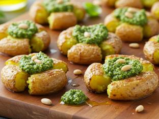 Pesto Smashed Potatoes Pesto Smashed Potatoes