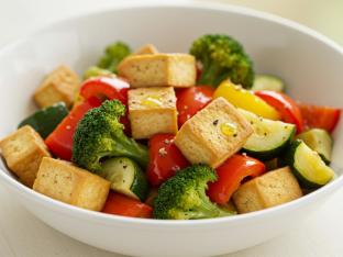 Oven Baked Tofu with Mixed Veggies Oven Baked Tofu with Mixed Veggies