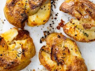 Garlic Smashed Potatoes Garlic Smashed Potatoes