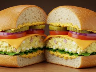 House Made Egg Salad Sandwich with Potato Salad [21oz]