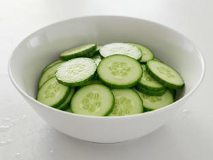 Sliced Cucumbers