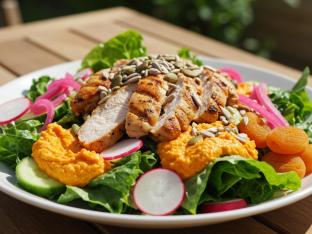 Glow Salad with Organic Chicken