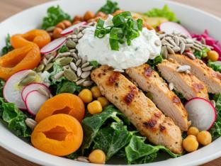 Herb Passion Salad with Organic Chicken