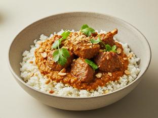 Gluten Free Lamb Bowl with Riced Cauliflower and Chana Masala Gluten Free Lamb Bowl with Riced Cauliflower and Chana Masala