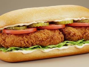 Fried Chicken Po Boy