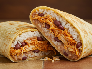 Shredded Chicken Burrito Shredded Chicken Burrito