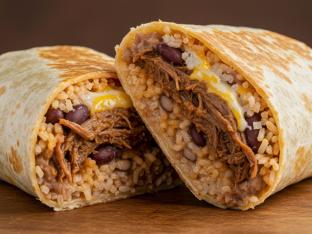 Shredded Beef Burrito Shredded Beef Burrito