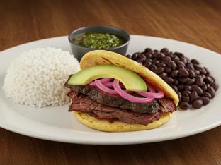 Brisket Arepa Boxed Meal Brisket Arepa Boxed Meal