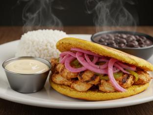 Chicken Arepa Boxed Meal Chicken Arepa Boxed Meal