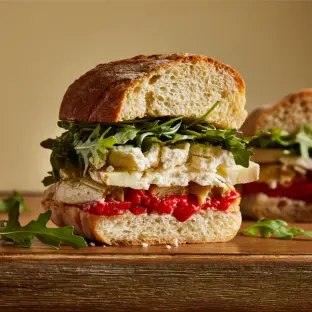 Vegetarian Provencal Sandwich (Olive Oil on the Side)