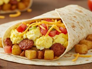 Breakfast Burrito with Chorizo