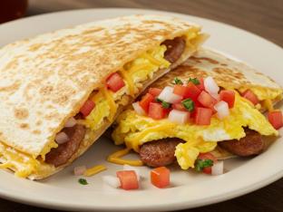 Breakfast Quesadilla with Sausage