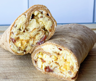 Vegan Plant Based Sausage Breakfast Wrap
