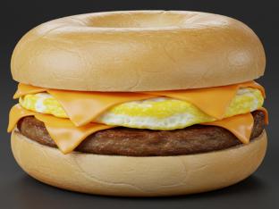 Sausage Egg and Cheese Bagel