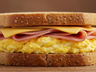 Ham Egg and Cheese on Wheat Bread