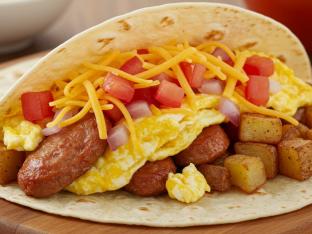 Sausage Breakfast Taco
