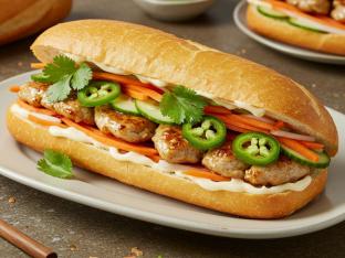 Lemongrass Chicken Banh Mi Platter Lemongrass Chicken Banh Mi Platter