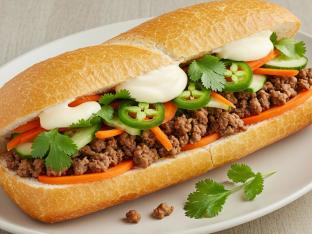 Minced Pork Beef Banh Mi Platter Minced Pork Beef Banh Mi Platter