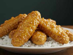 Korean Veggie Wings with Rice Korean Veggie Wings with Rice