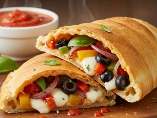 Veggie Calzone with Marinara