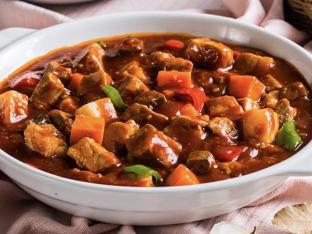 Gluten Free Braised Pork Shoulder with Caldereta Sauce