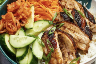 Korean BBQ Grilled Chicken Rice Bowl (Garlic and Nightshade Free)