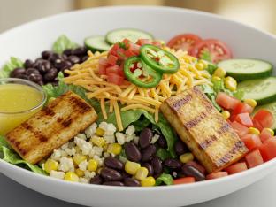 Grilled Tofu Taco Salad Grilled Tofu Taco Salad