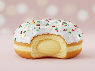 Snowman King Cream Donut Snowman King Cream Donut