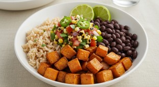 Vegan Sweet Potato and Black Bean Bowl