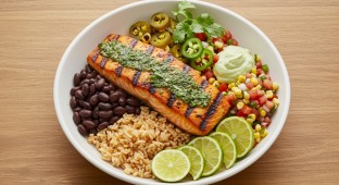 Cilantro Lime Salmon Bowl