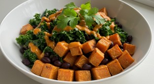 Mexican Kale and Sweet Potato Salad (Allergen Free)