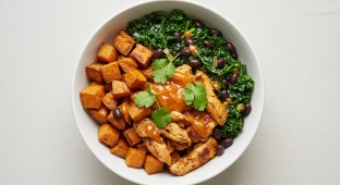 Mexican Kale and Sweet Potato Salad with Chipotle Chicken (Allergen Free)