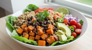 Mexican Quinoa Salad with Sweet Potato