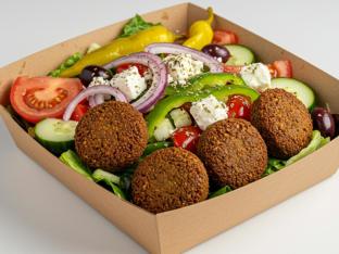 Classic Greek Salad with Falafel
