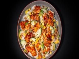 Korean BBQ Salmon with Rice