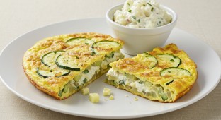 Gluten Free Zucchini Frittata with Potato Salad