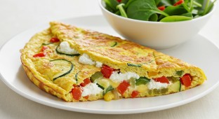 Gluten Free Bell Peppers Frittata with Green Salad