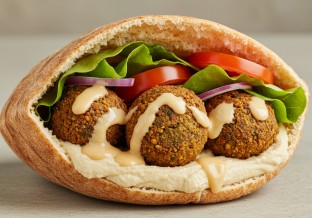 Vegan Falafel Pita Wrap